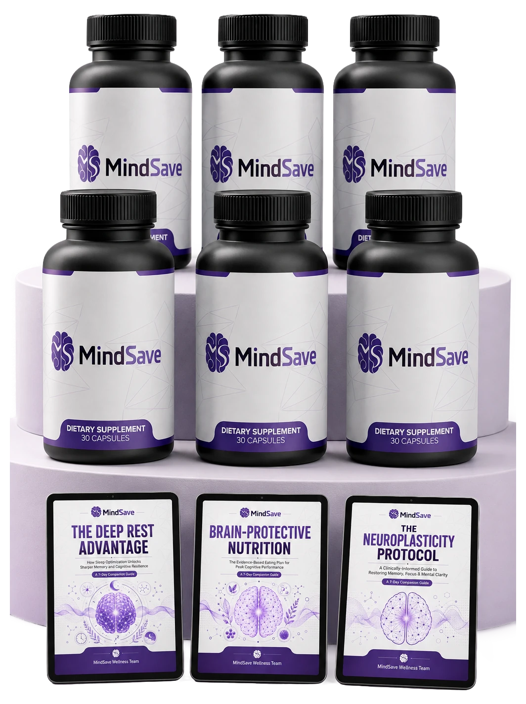 MindSave official brain health supplement bottle
